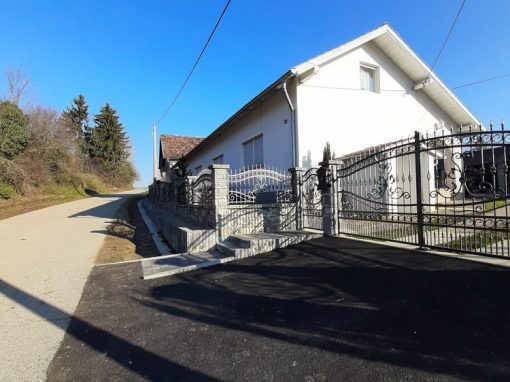 Izgradnja ograde i uređenje dvorišta obiteljske kuće – Maslarac