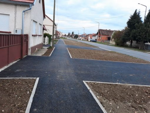 Izgradnja pješačke staze, južna strana – Novigrad Podravski